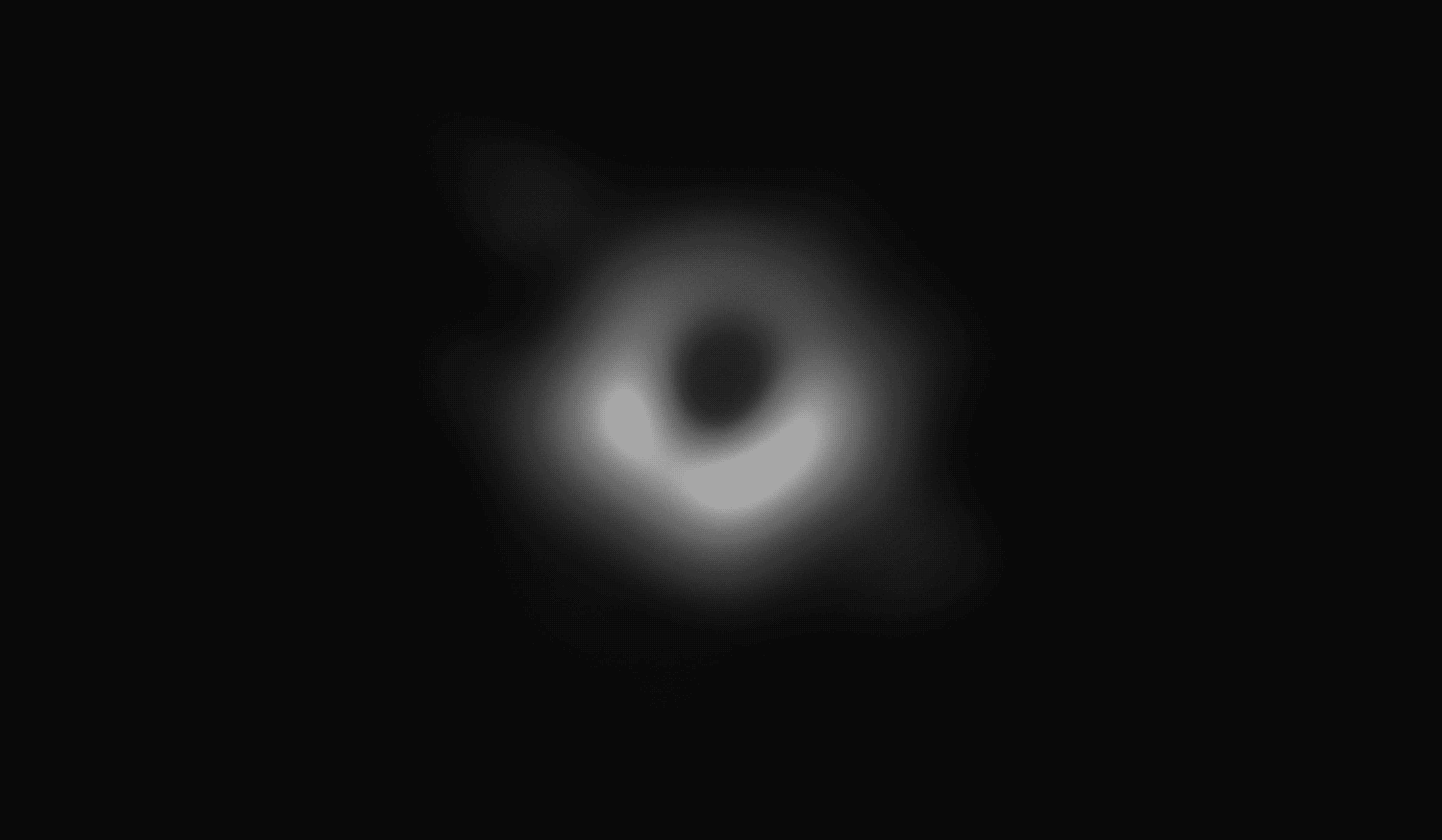 the first recorded image of a black hole