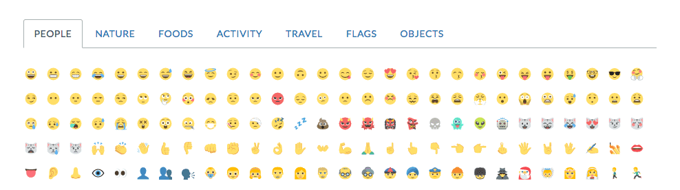 Emoji in Status Hero