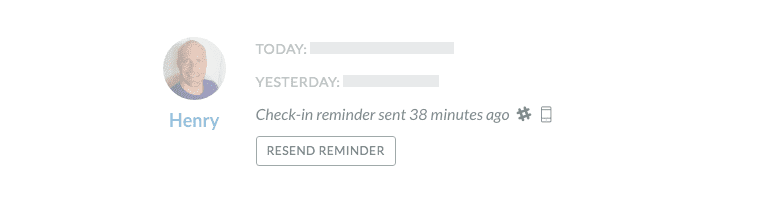 Re-sending reminders in Status Hero