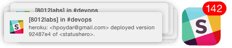 Tons of Slack notifications